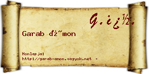 Garab Ámon névjegykártya
